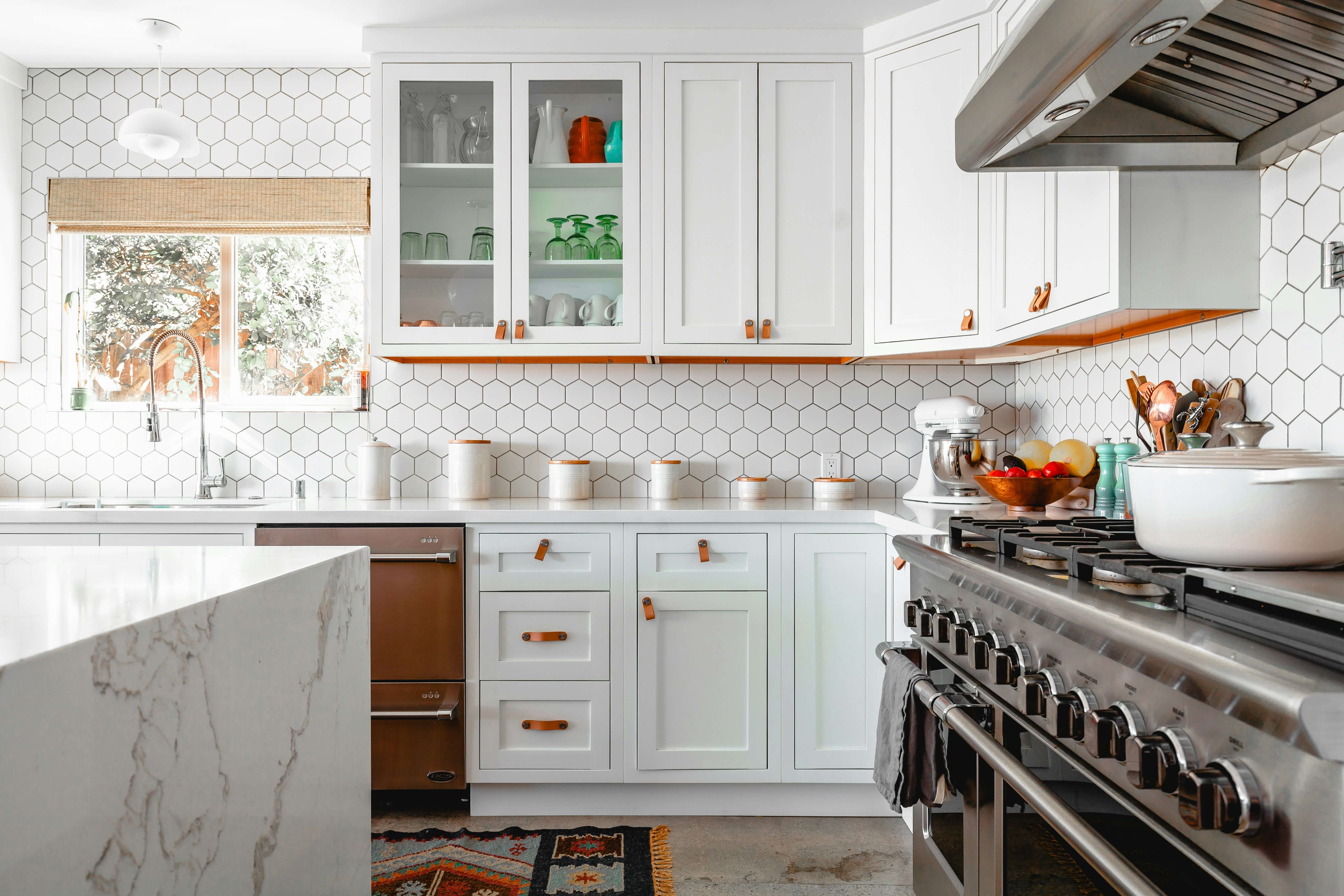 Kitchen cabinets fitted in a home