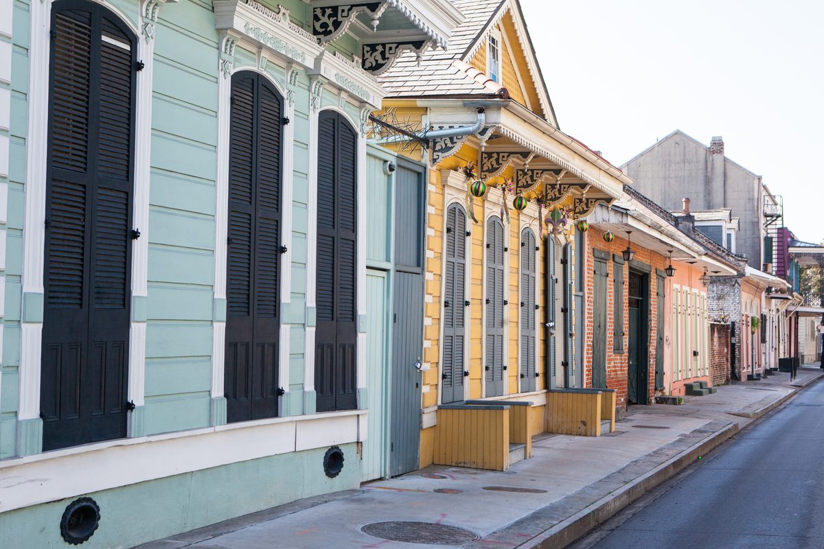 A raised New Orleans home